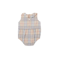 Coffret cadeau trois pièces en coton Vintage check - Pale Stone Check