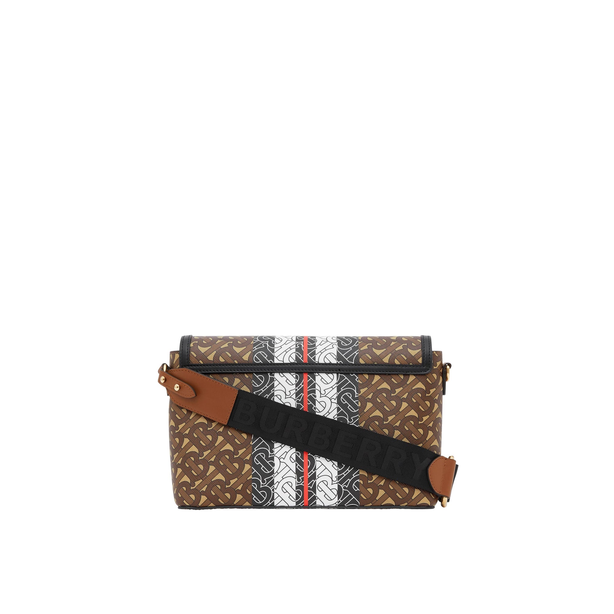Sac à bandoulière Note à rayures - Bridle Brown