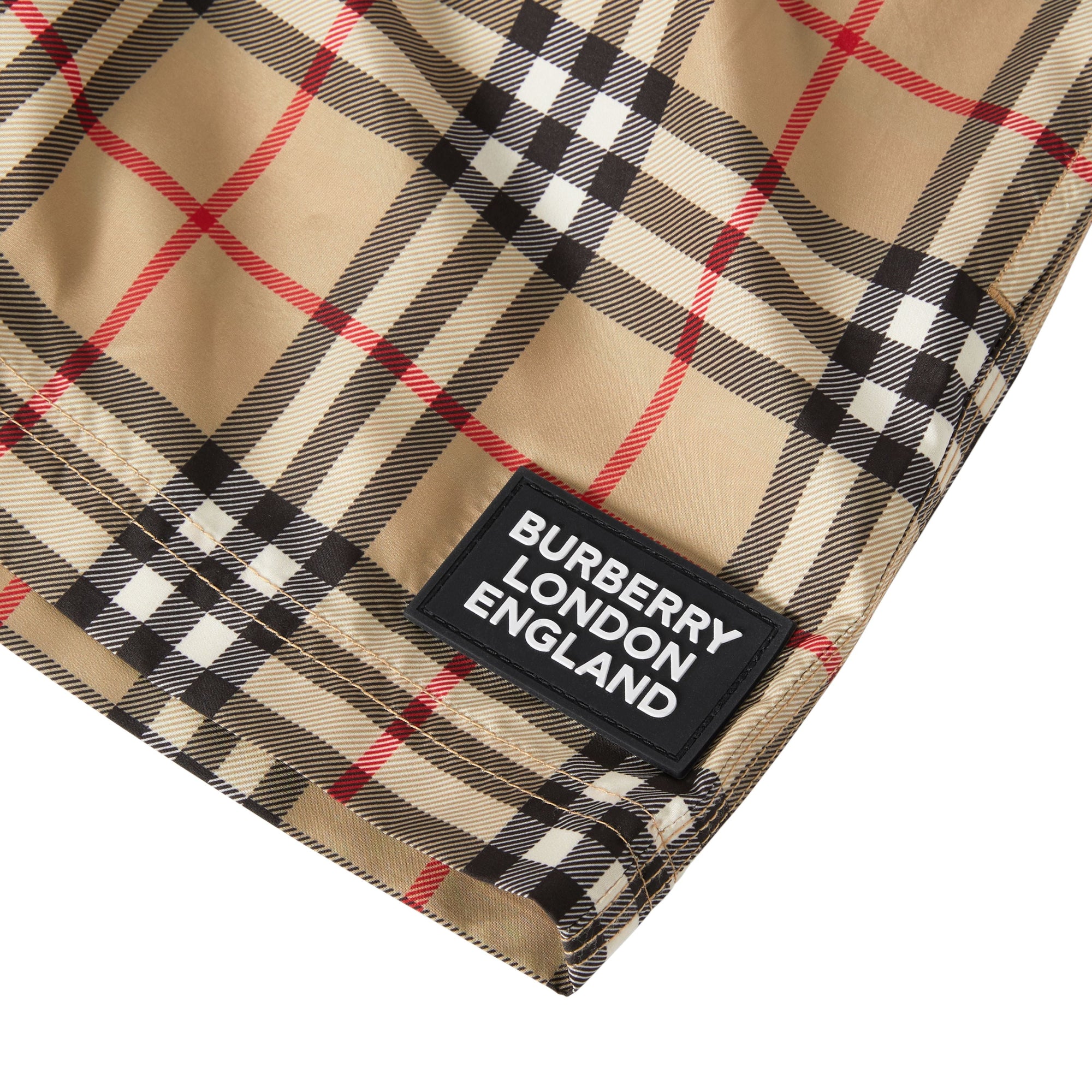 Short de bain Vintage Check avec logo - Archive Beige Check