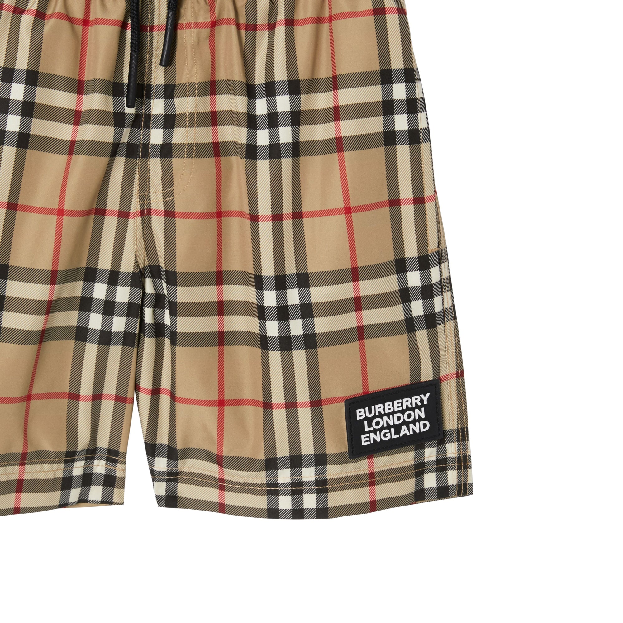 Short de bain Vintage Check avec logo - Archive Beige Check
