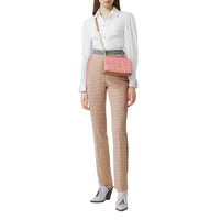 Petit sac Lola en cuir d'agneau bicolore matelassé - Peony & Camel