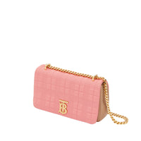 Petit sac Lola en cuir d'agneau bicolore matelassé - Peony & Camel