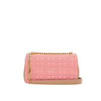 Petit sac Lola en cuir d'agneau bicolore matelassé - Peony & Camel