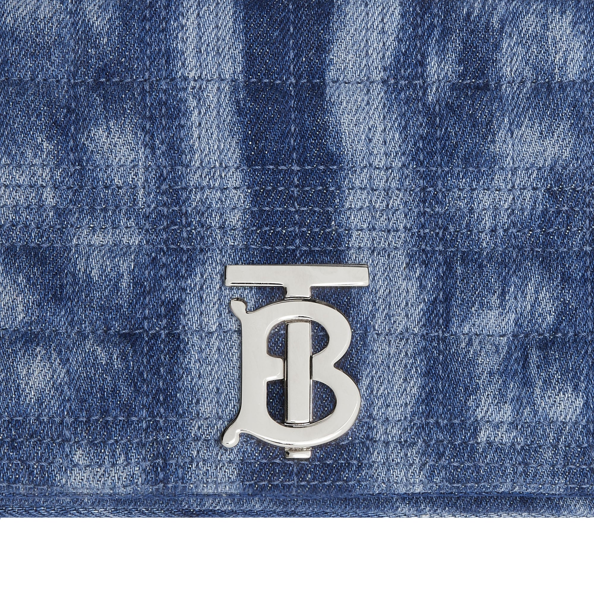 Petit sac Lola en denim matelassé - Blue