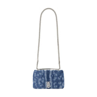 Petit sac Lola en denim matelassé - Blue