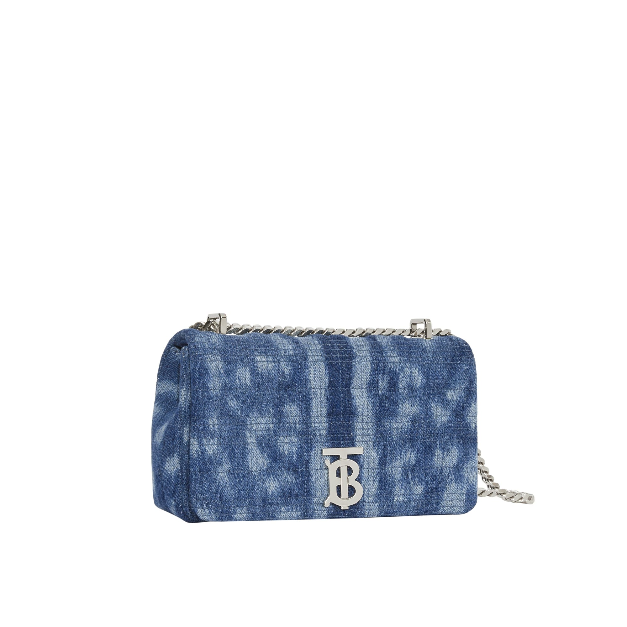 Petit sac Lola en denim matelassé - Blue