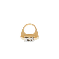 Bague plaquée or et palladium Monogram - Light Gold & Palladiom