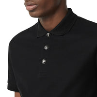Polo en piqué de coton - Black