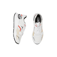 Sneakers en cuir et mesh - White
