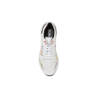 Sneakers en cuir et mesh - White
