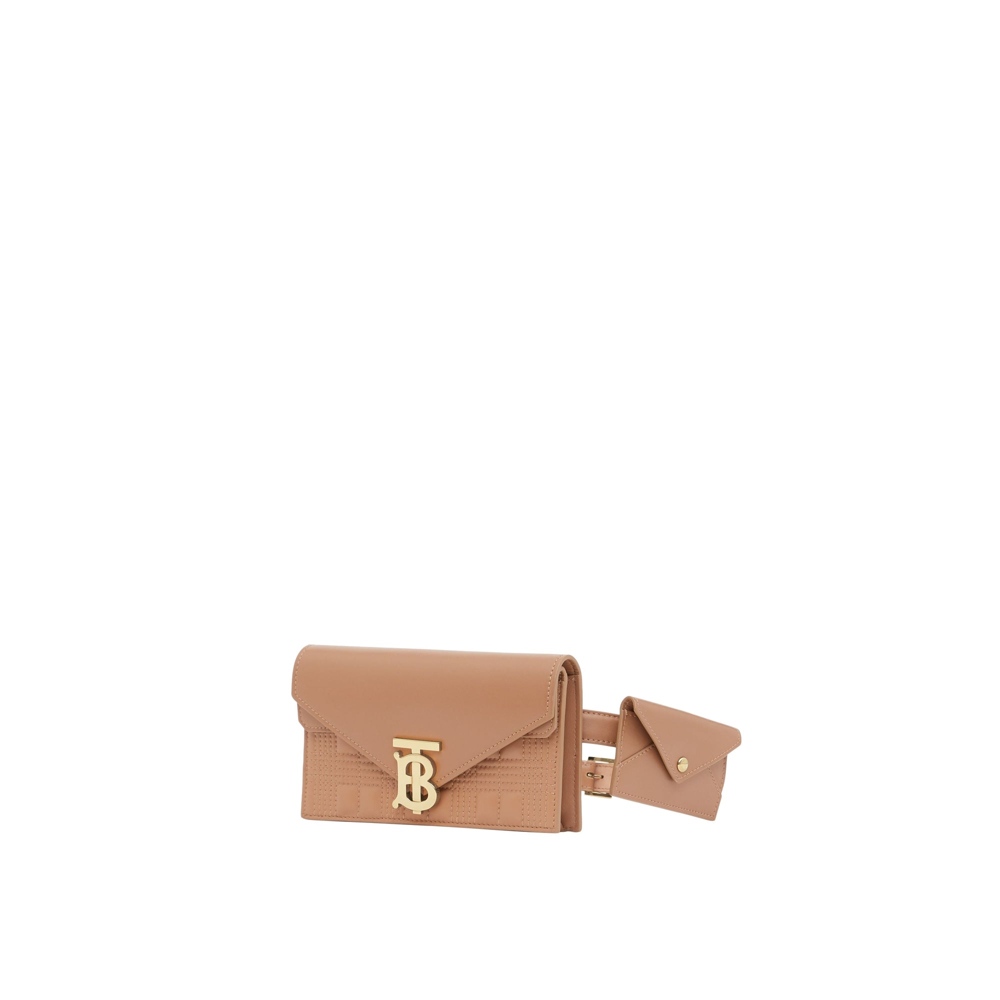 Sac pochette ceinture TB en cuir matelassé - Warm Cael