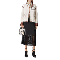 Mini sac Pocket en toile et cuir à logo - Black