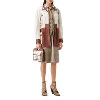 Mini sac Pocket en toile et cuir à logo - Tan