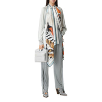 Mini sac pocket en cuir embossé - Light Pebble Grey