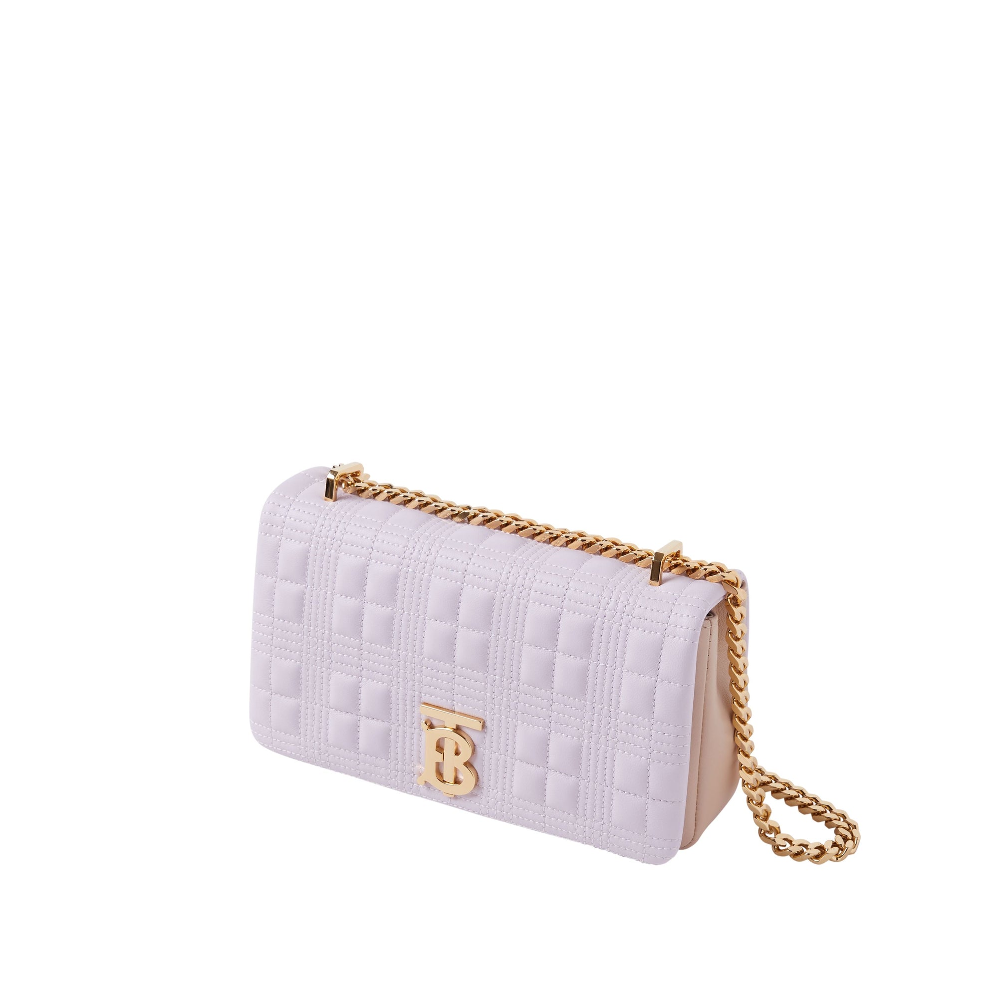 Petit sac Lola en cuir d'agneau bicolore matelassé - Palethis & Soft Fawn