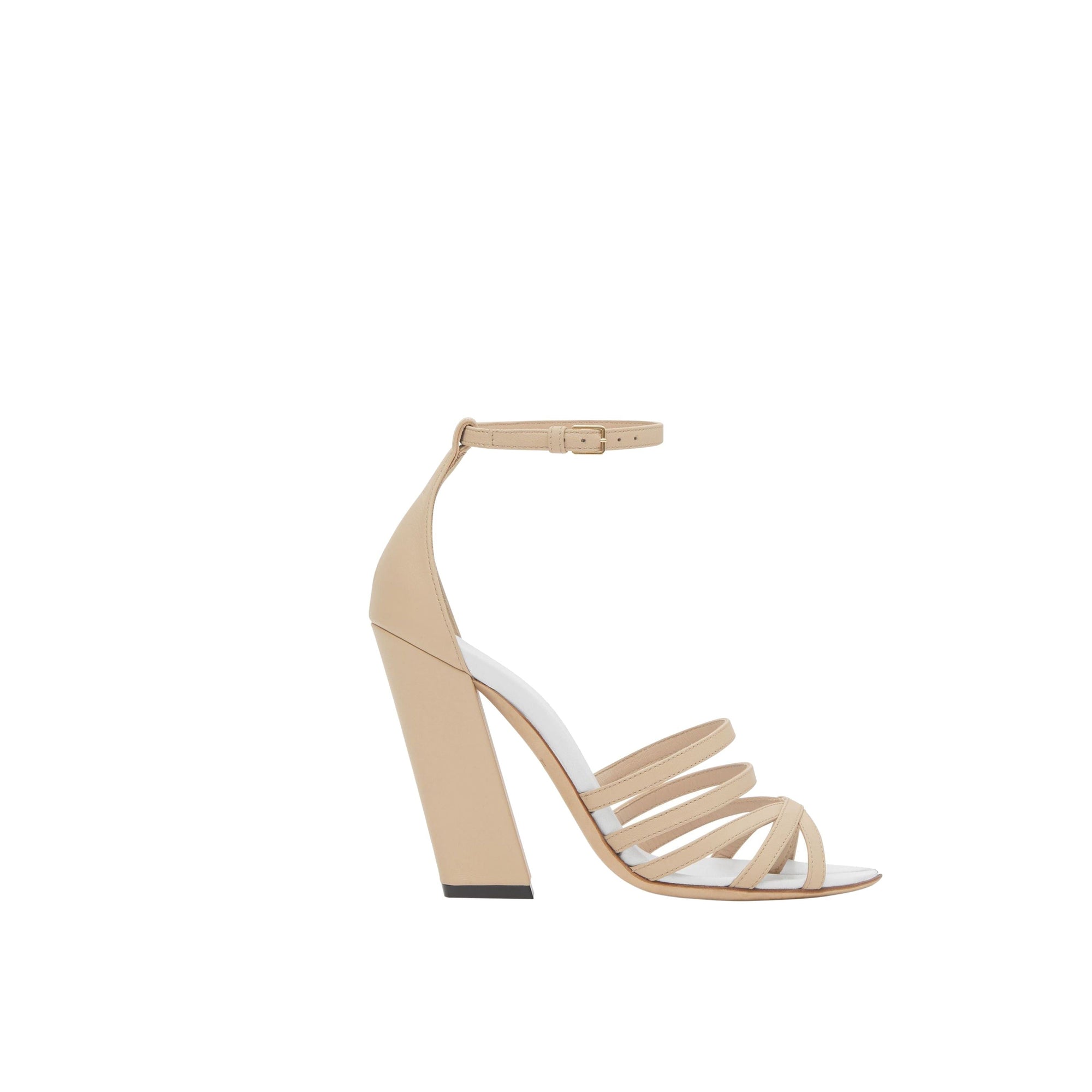 Sandales à bout fendu en cuir - Soft Fawn