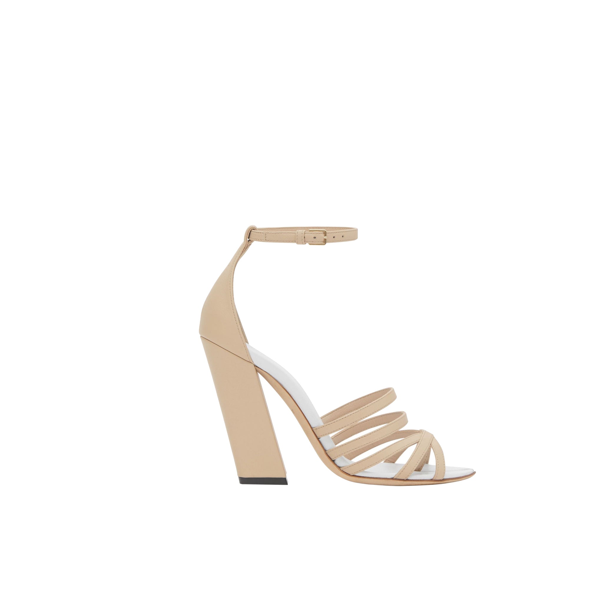 Sandales à bout fendu en cuir - Soft Fawn