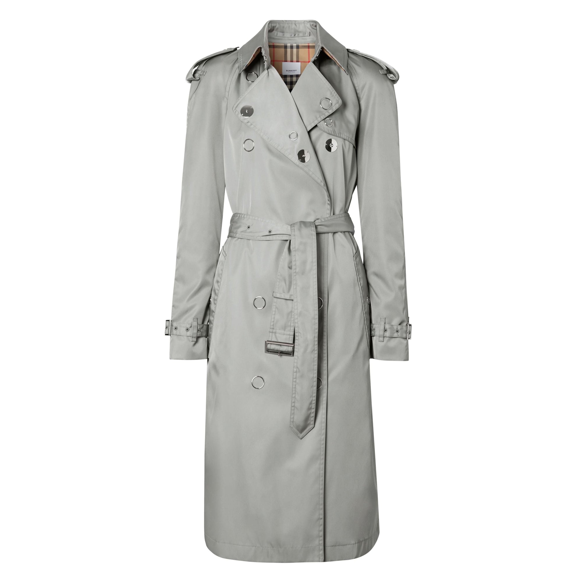 Trench en ECONYL® avec boutons pression - Cloud Grey