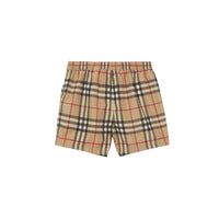 Short de bain à motif Vintage check à logo - Archive Beige