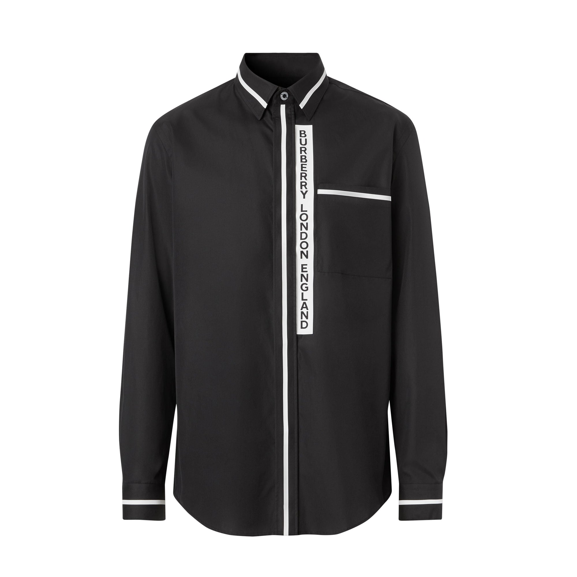 Chemise à logo appliqué - Black