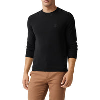 Pull en cachemire à motif monogramme - Black