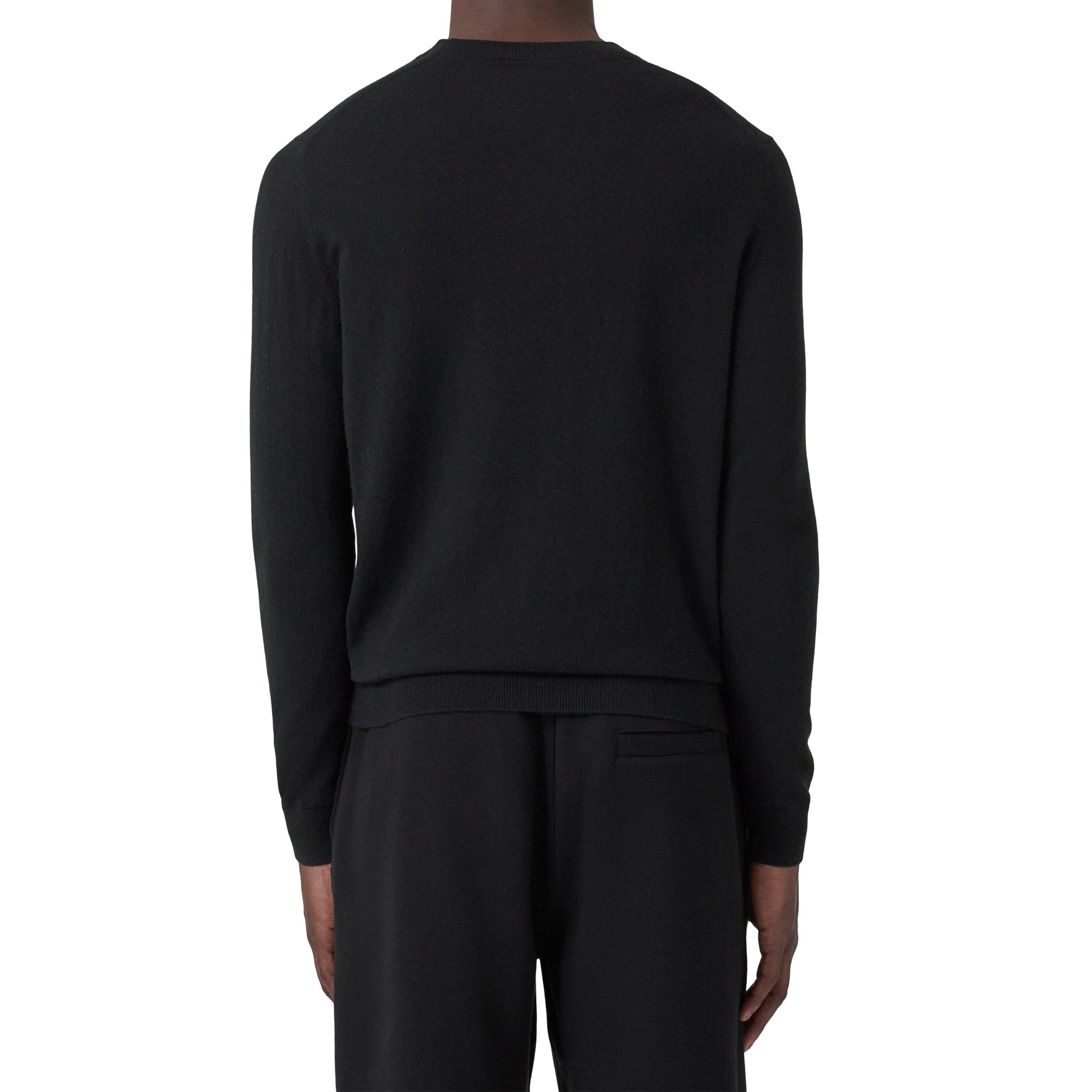 Pull en cachemire à motif monogramme - Black