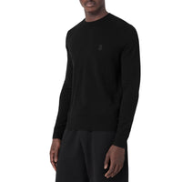 Pull en cachemire à motif monogramme - Black