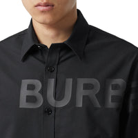Chemise Oxford oversize en coton Horseferry - Black