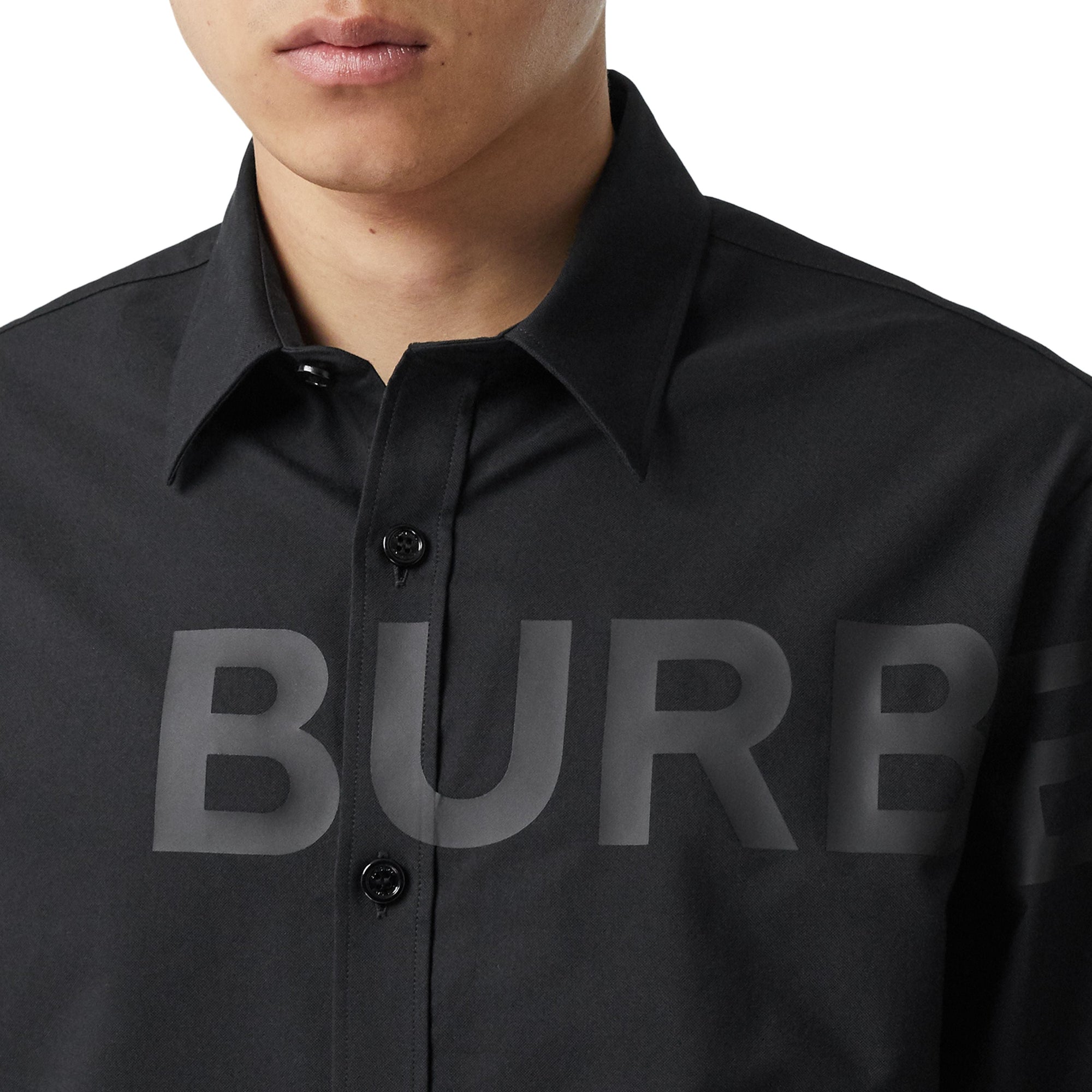 Chemise Oxford oversize en coton Horseferry - Black