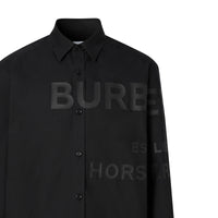 Chemise Oxford oversize en coton Horseferry - Black