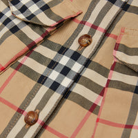 Robe chemise enfant en coton Vintage Check - Archive Beige Check