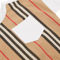 T-shirt en coton à rayures iconiques - Camel