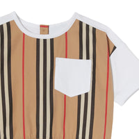 T-shirt en coton à rayures iconiques - Camel