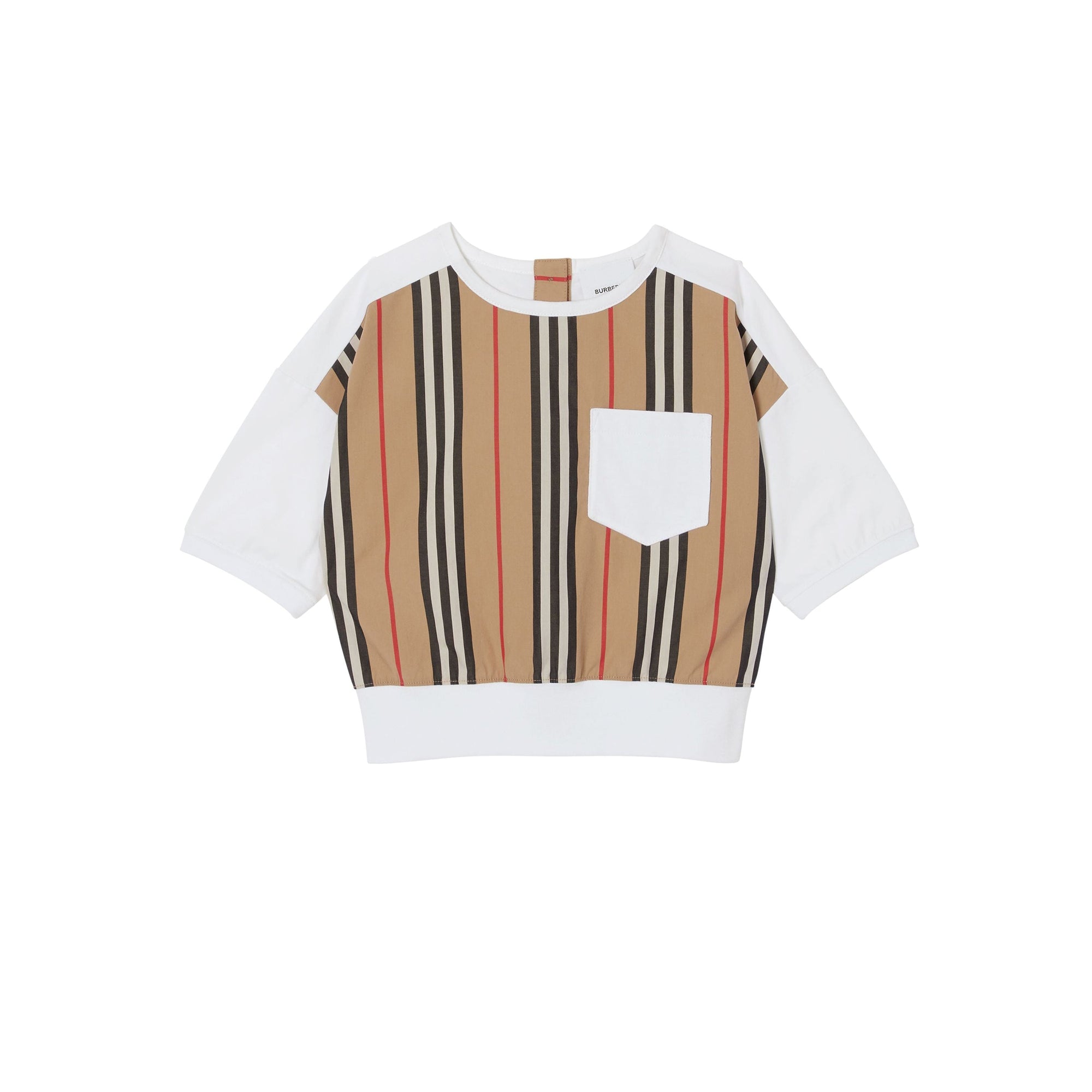 T-shirt en coton à rayures iconiques - White