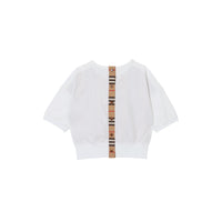 T-shirt en coton à rayures iconiques - White