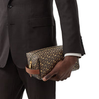 Pochette de voyage monogramme - Bridle Brown