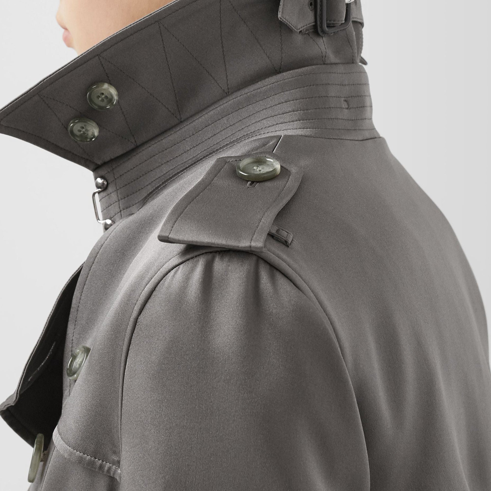 Trench en soie - English Grey