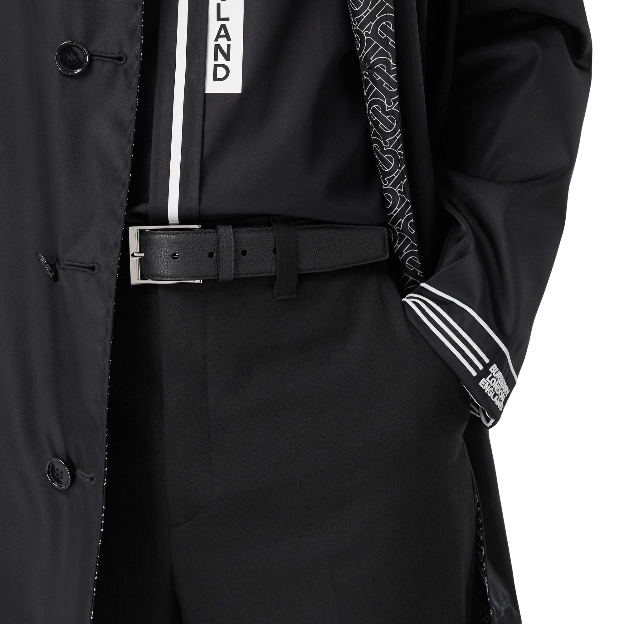 Ceinture en cuir grainé - Black