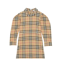 Robe à manches bouffantes en coton Vintage Check - Archive Beige Check