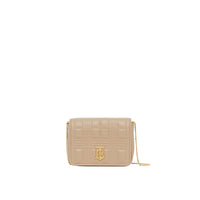Micro sac Lola matelassé en cuir d'agneau - Honey
