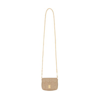 Micro sac Lola matelassé en cuir d'agneau - Honey