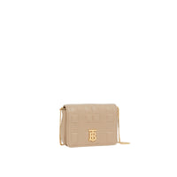 Micro sac Lola matelassé en cuir d'agneau - Honey