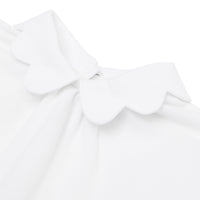 Body et jupe en piqué de coton - White