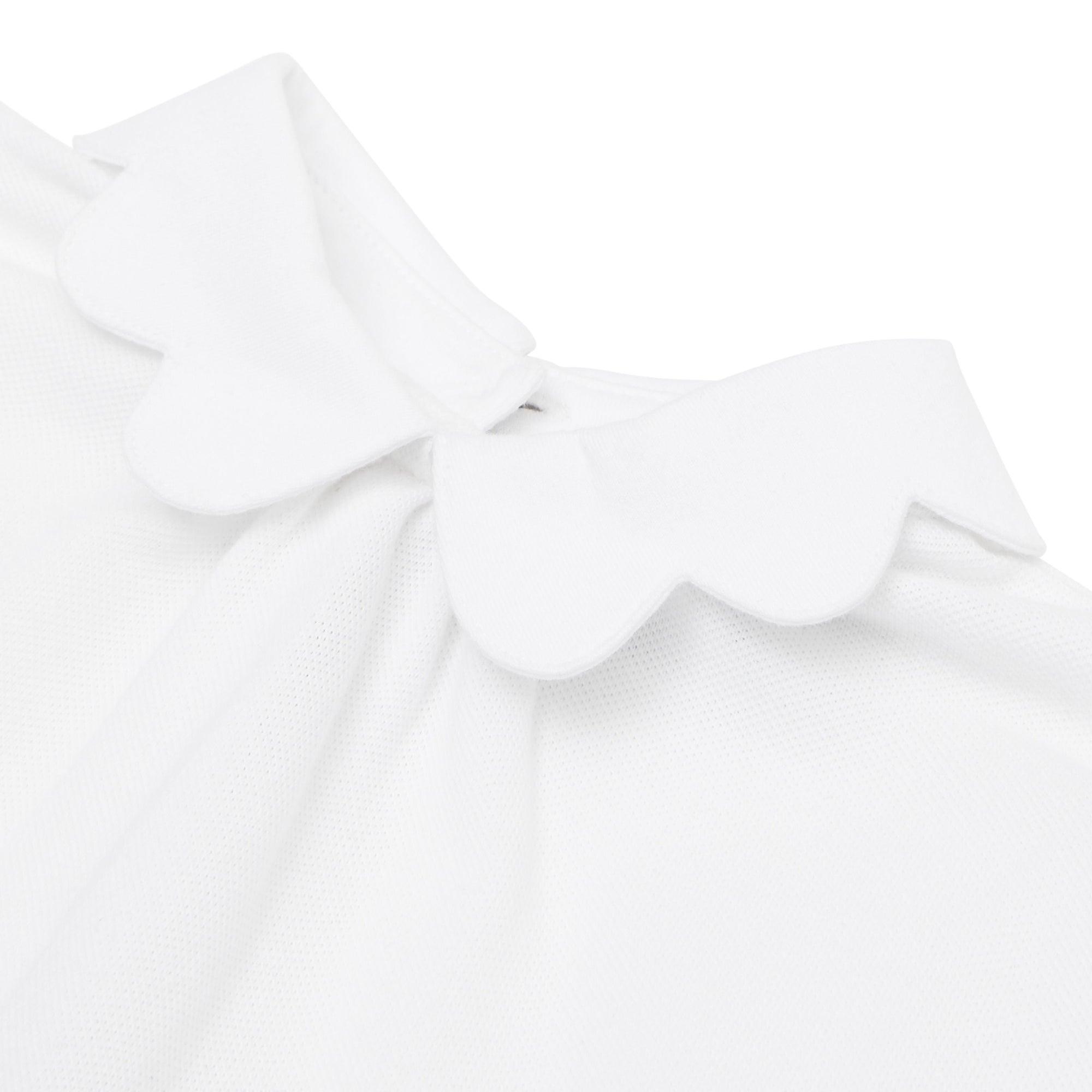 Body et jupe en piqué de coton - White