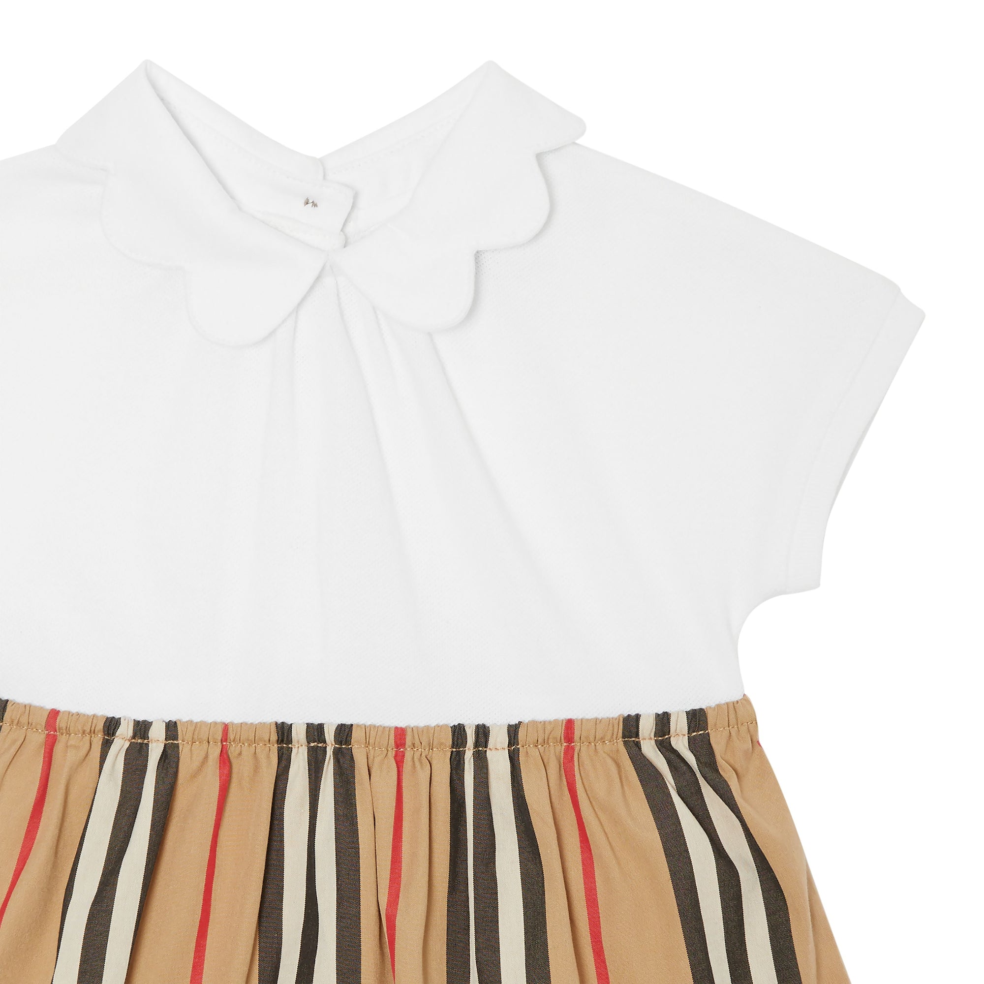 Body et jupe en piqué de coton - White