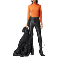 Haut à col montant en jersey avec logos - Bright Orange