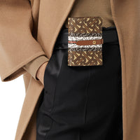 Portefeuille moyen en toile écologique rayé Monogram - Bridle Brown