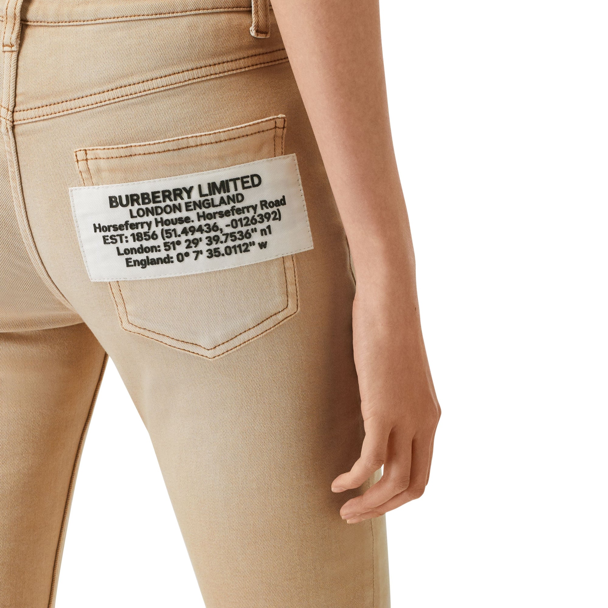 Jean skinny en denim japonais délavé - Honey