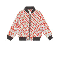 Bomber Monogram - Vermillion Red
