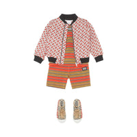Bomber Monogram - Vermillion Red
